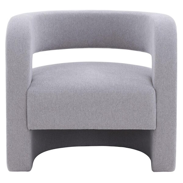 Safavieh Anissa Barrel Back Accent Chair, Light Grey - SFV4789B