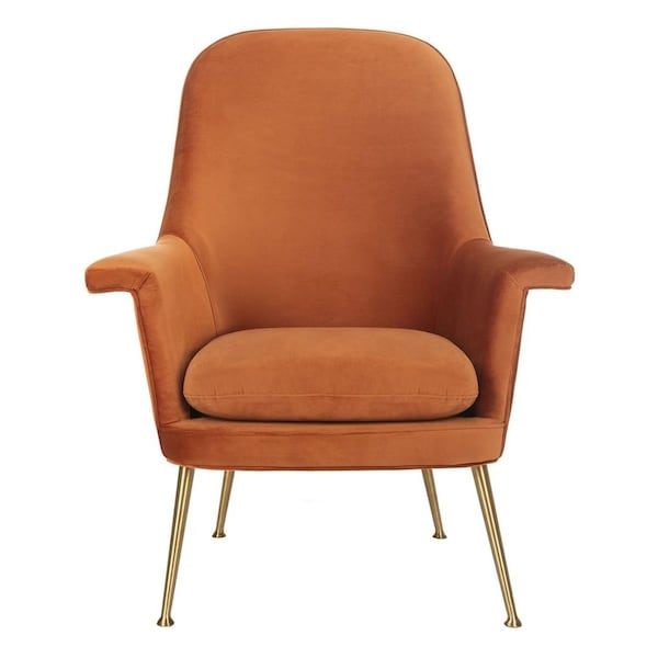 Safavieh Aimee Velvet Arm Chair, Sienna - SFV4701C