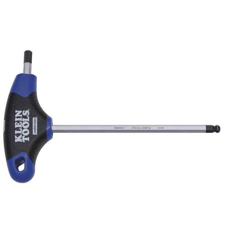 Llave Allen en T de mango en forma de T con extremo de bola de 8 mm de Journeyman, de Klein Tools