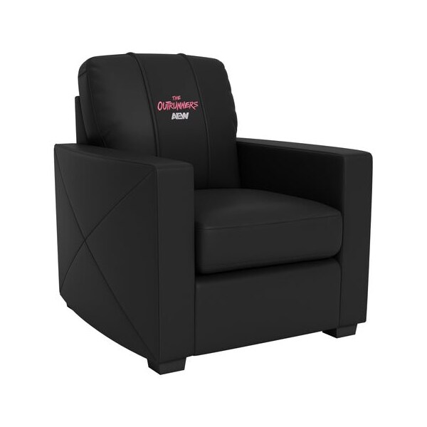 Dreamseat Silver Club Chair with AEW The Outrunners Logo - XZ7759002CHCDBK-PSAEW0015