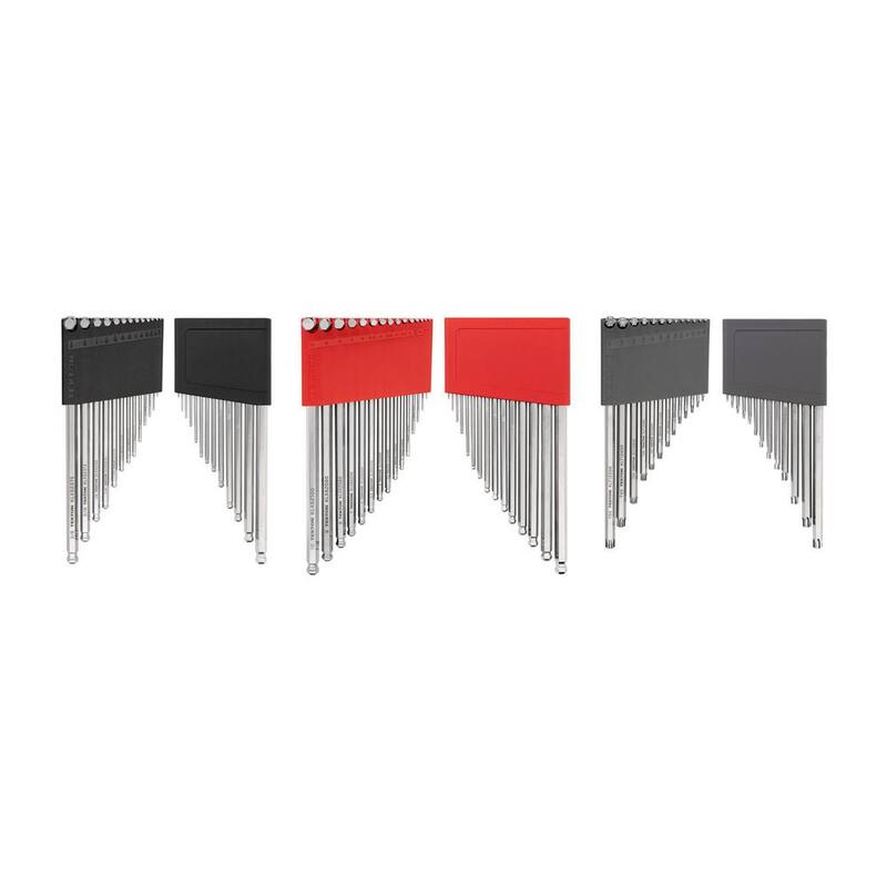 Conjunto de Llaves Hexagonales con Extremo de Bola en Forma de Estrella TEKTON de 41 piezas (0.050-3/8 pulgadas, 1.3-10 mm, T6-T50) con Soporte - KEY91001
