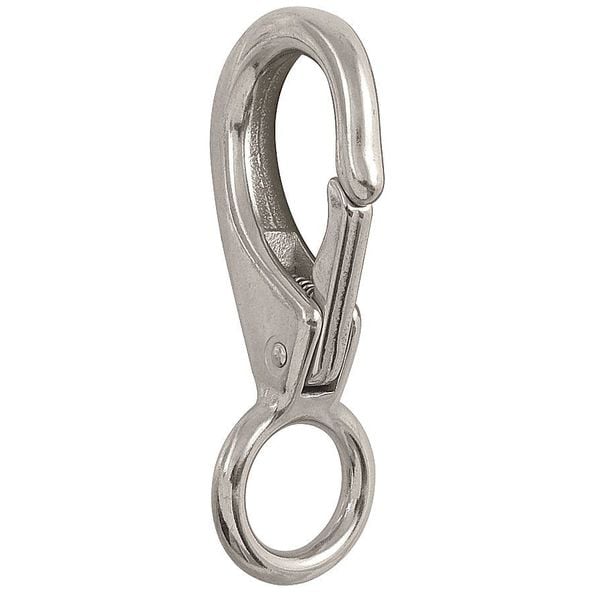 Lucky Line Eyelet Spring Snap, L 3 3/4 In, Snap Opening: 9/16 in - 4FCT5