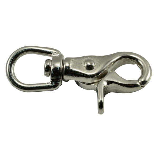 Midwest Fastener 3/8" 316 Stainless Steel Swivel Trigger Snap Hooks 2PK - 35765
