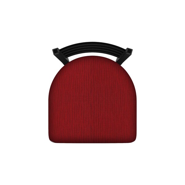 Holland Bar Stool Co 400 Jackie 18" Chair with Black Wrinkle Finish and Graph Ruby Seat - 40018BW016