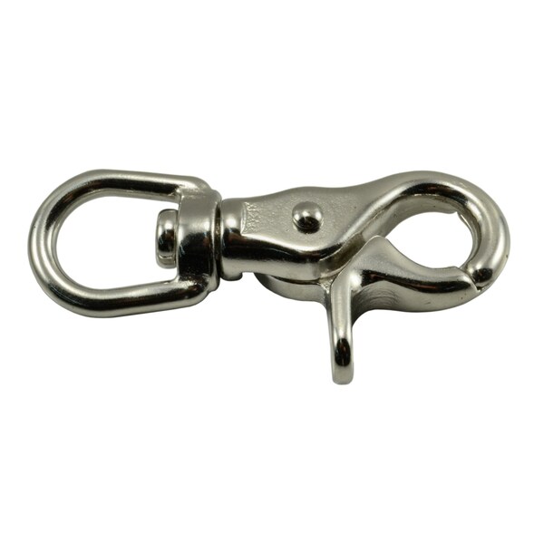 Midwest Fastener 1/2" 316 Stainless Steel Swivel Trigger Snap Hooks 2PK - 35766