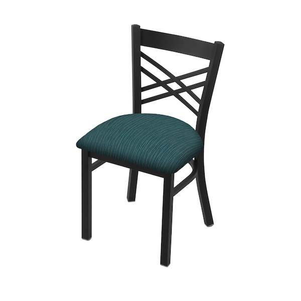 Holland Bar Stool Co 620 Catalina 18" Chair with Black Wrinkle Finish and Graph Tidal Seat - 62018BW022