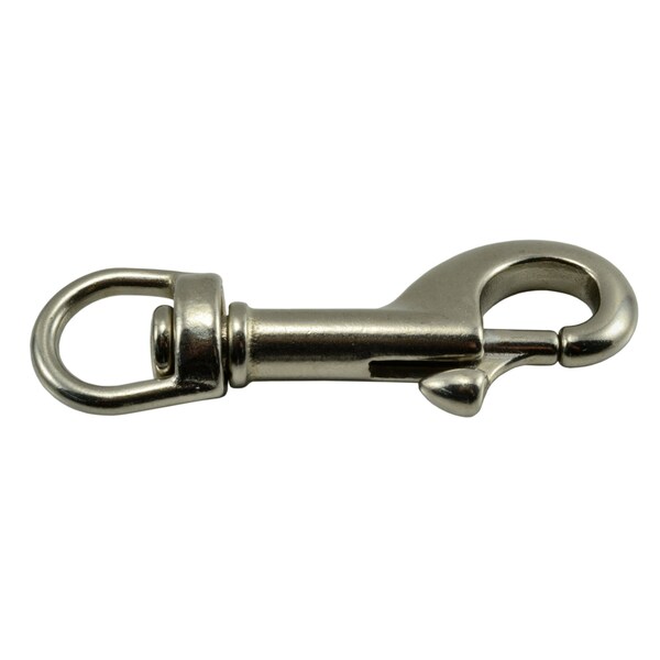 Midwest Fastener 3/8" x 2-1/2" Swivle 316 Stainless Steel Bolt Snap Hooks 2PK - 35745