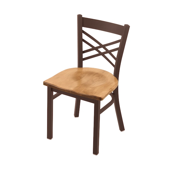 Holland Bar Stool Co 620 Catalina 18" Chair with Bronze Finish and Medium Maple Seat - 62018BZMEDMPL