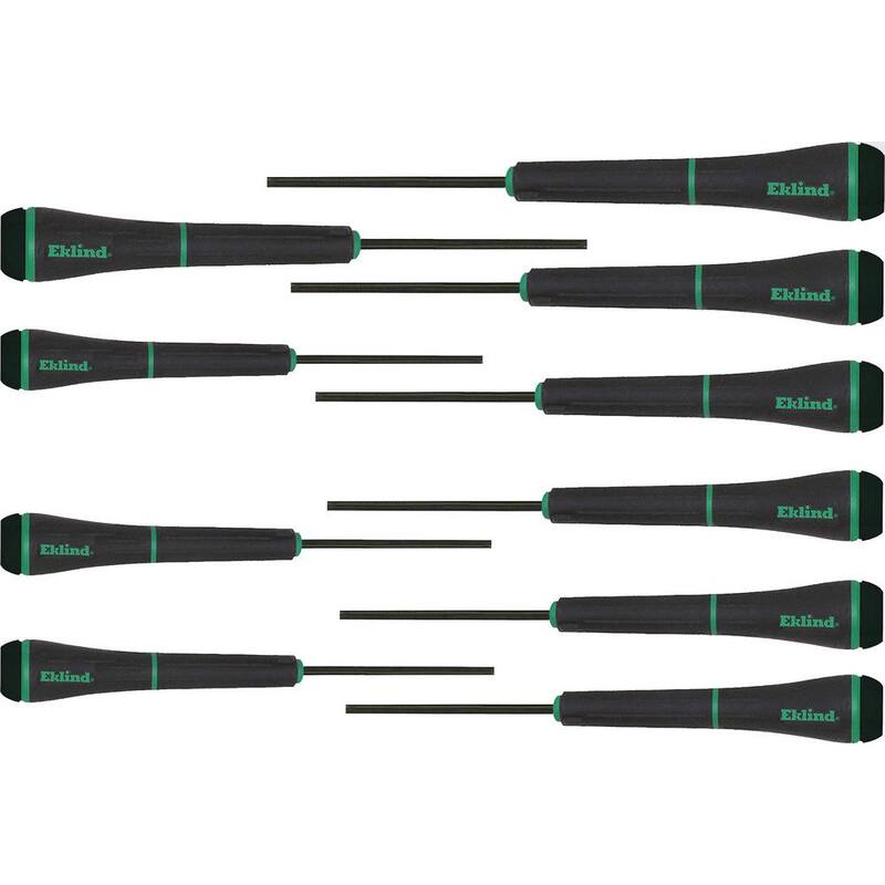 Juego de destornilladores de precisión Eklind Torx Series PSD con estuche tamaños Torx T3 a T20 (10 piezas) - 92200