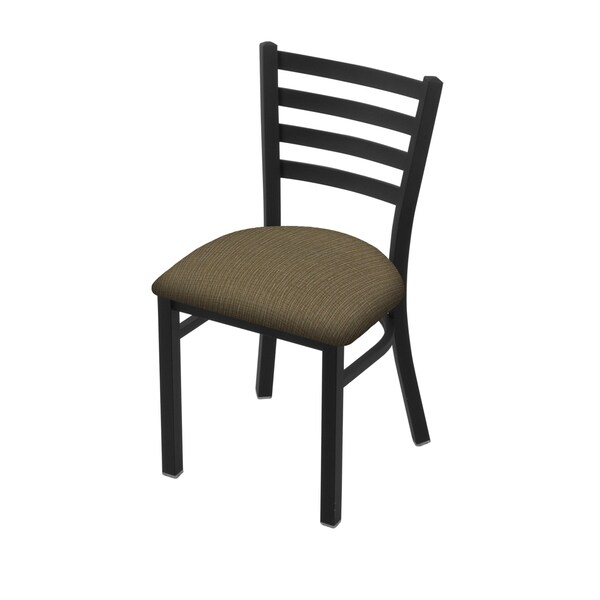 Holland Bar Stool Co 400 Jackie 18" Chair with Black Wrinkle Finish and Graph Cork Seat - 40018BW017