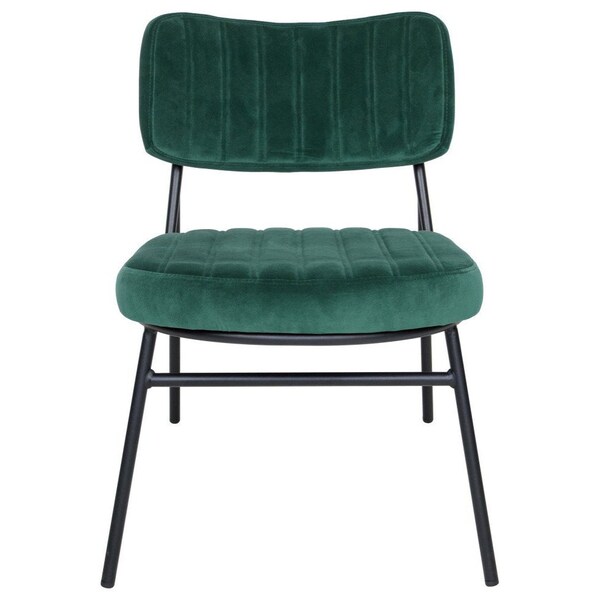 Leisuremod Marilane Velvet Accent Chair with Metal Frame, Emerald Green, 2PK - MA29G2