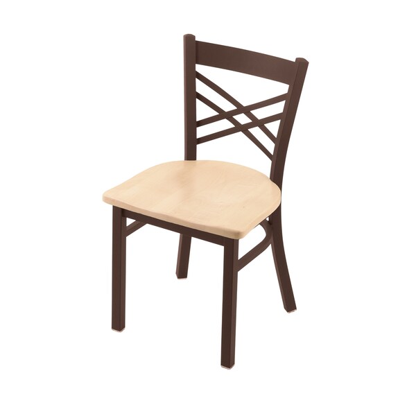 Holland Bar Stool Co 620 Catalina 18" Chair with Bronze Finish and Natural Maple Seat - 62018BZNATMPL