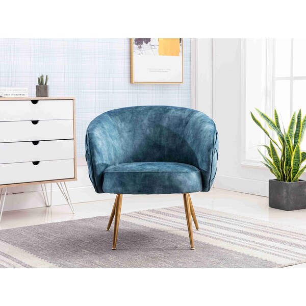Homelegance Apate Accent Chair, Blue - HM1482BU-1
