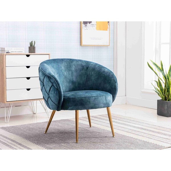 Homelegance Apate Accent Chair, Blue - HM1482BU-1