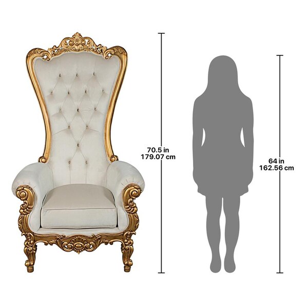 Design Toscano Contessa Stylish Baroque Throne Chair - AF51553