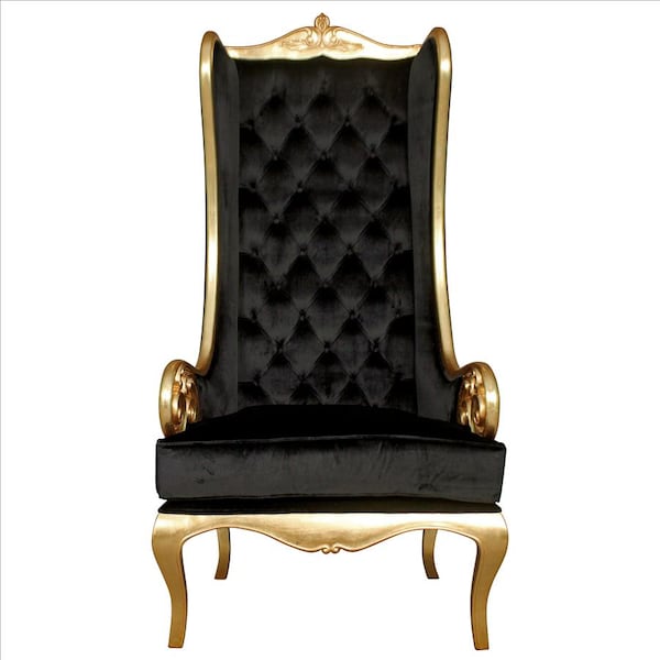 Design Toscano Palazzo Ducale Contemporary Wingback Throne Chair - AF51692