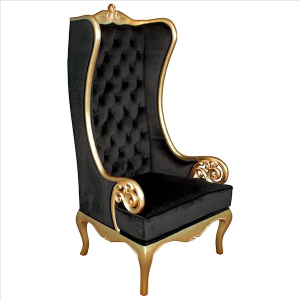 Design Toscano Palazzo Ducale Contemporary Wingback Throne Chair - AF51692