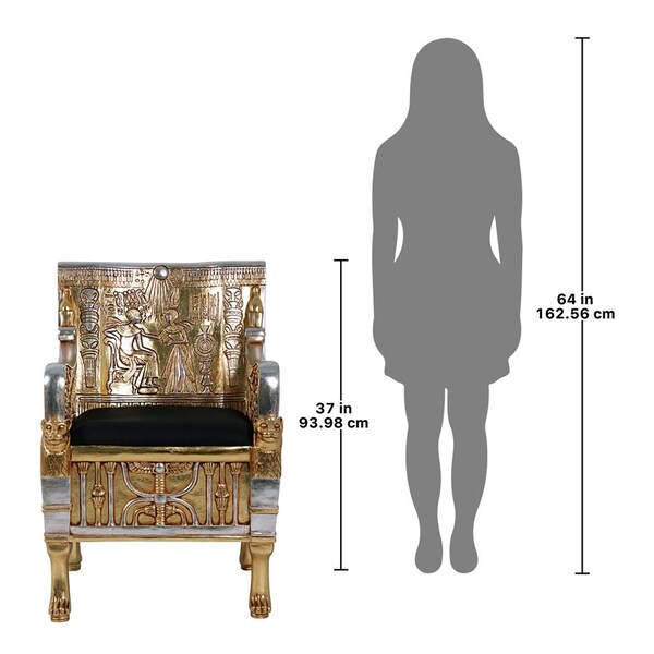 Design Toscano King Tut's Egyptian Replica Throne Chair - NE363274
