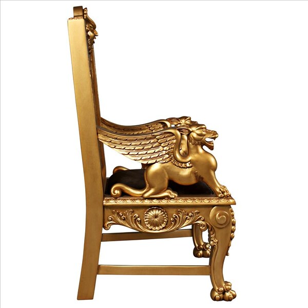 Design Toscano Alfred the Great Golden Throne Chair - AF551304