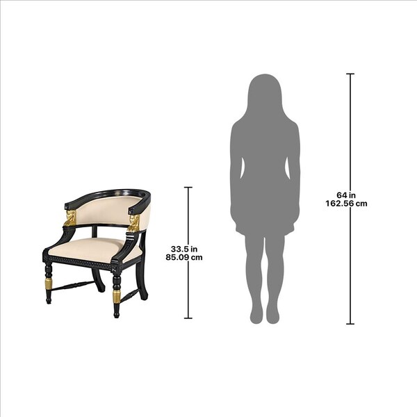 Design Toscano Neoclassical Egyptian Revival Chair - AF51402