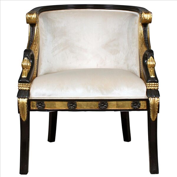 Design Toscano Graceful Swans Neoclassical Tub Chair - AF51110