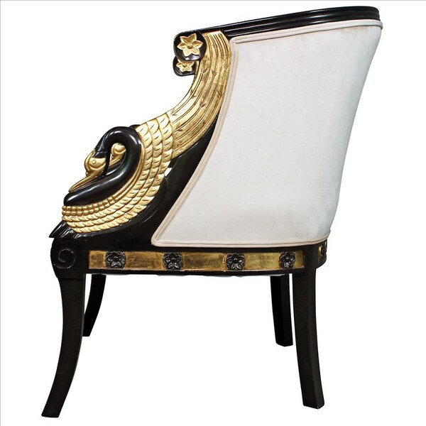 Design Toscano Graceful Swans Neoclassical Tub Chair - AF51110