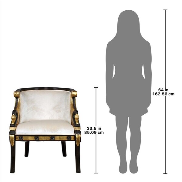 Design Toscano Graceful Swans Neoclassical Tub Chair - AF51110