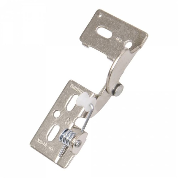 Youngdale Nickel 1/4 in. Overlay Self-Closing Hinge, PK 10 - 54.105.02X10