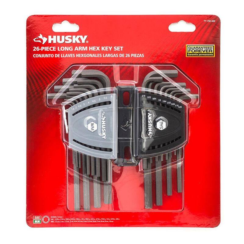 Juego de llaves hexagonales Husky Master (43 piezas) - HFLATHKS43PCC