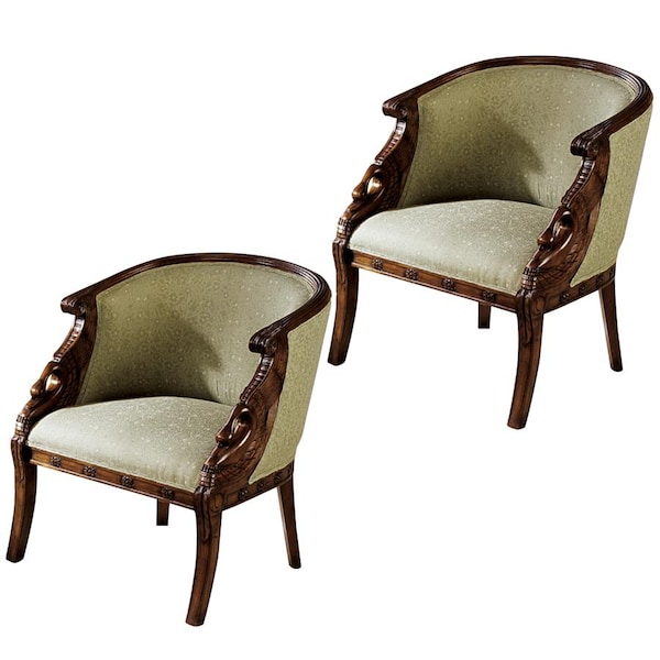 Design Toscano Due Cigno Tub Chair, PK 2 - AF91110