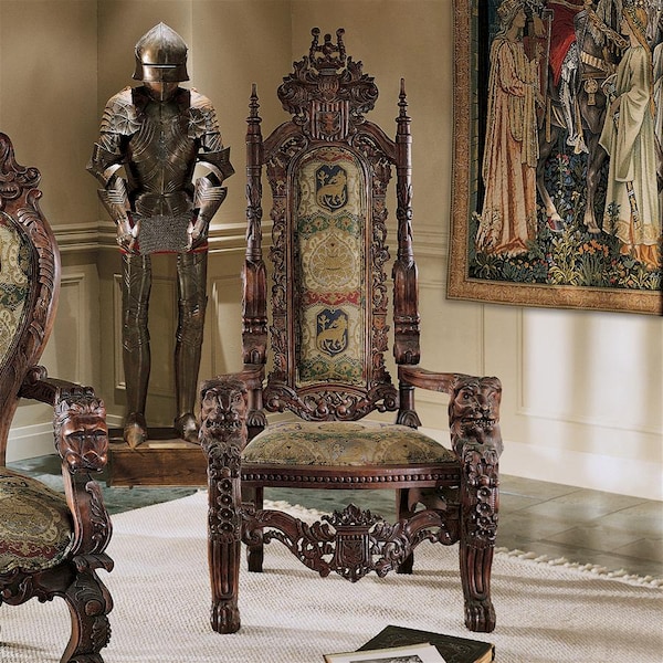 Design Toscano The Lord Raffles Lion Throne Chair - AF1038
