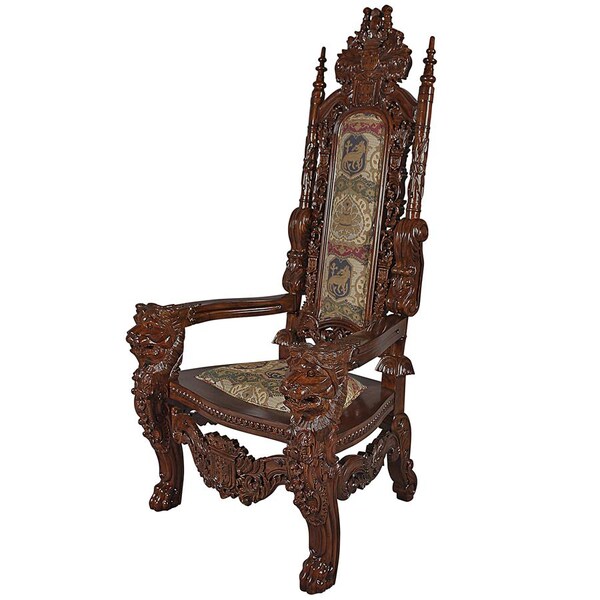 Design Toscano The Lord Raffles Lion Throne Chair - AF1038