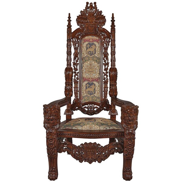Design Toscano The Lord Raffles Lion Throne Chair - AF1038