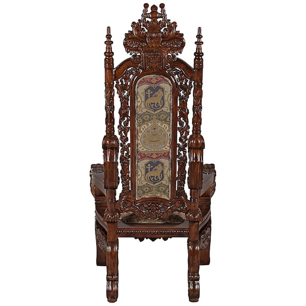 Design Toscano The Lord Raffles Lion Throne Chair - AF1038