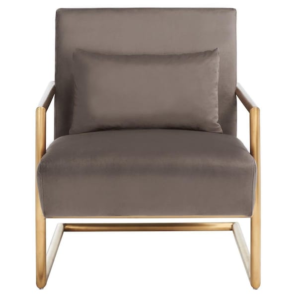 Safavieh Konomi Arm Chair, Dark Taupe - ACH5204A