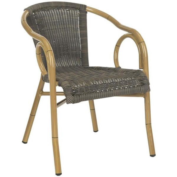 Safavieh Dagny Arm Chair, Chocolate - PAT4000A-SET2