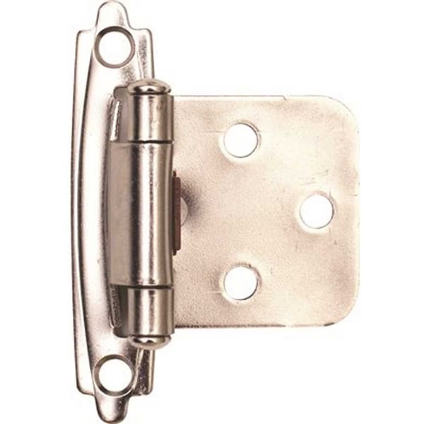 Anvil Mark 1-1/2 in. Satin Nickel Cabinet Hinge, 10PK - 2494370