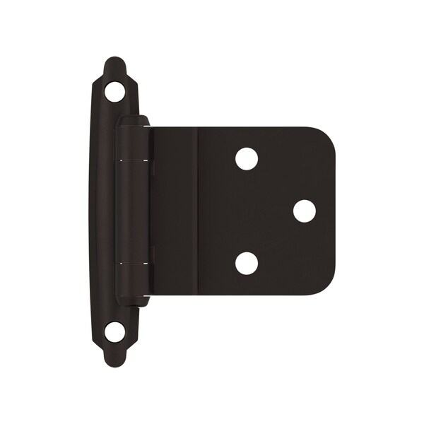 Amerock 3/8in 10 mm Inset Self-Closing, Face Mount Oil-Rubbed Bronze Hinge, 10PK - TENR3428ORB