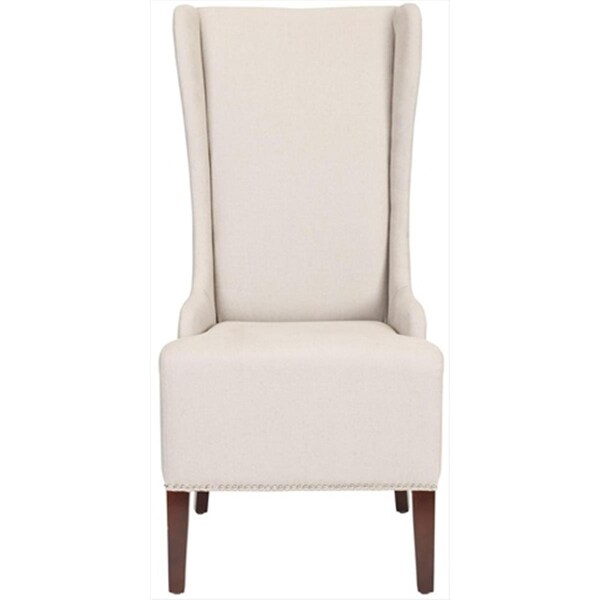 Safavieh Jack Bacall Nailhead Taupe Linen Side Chair - MCR4501F