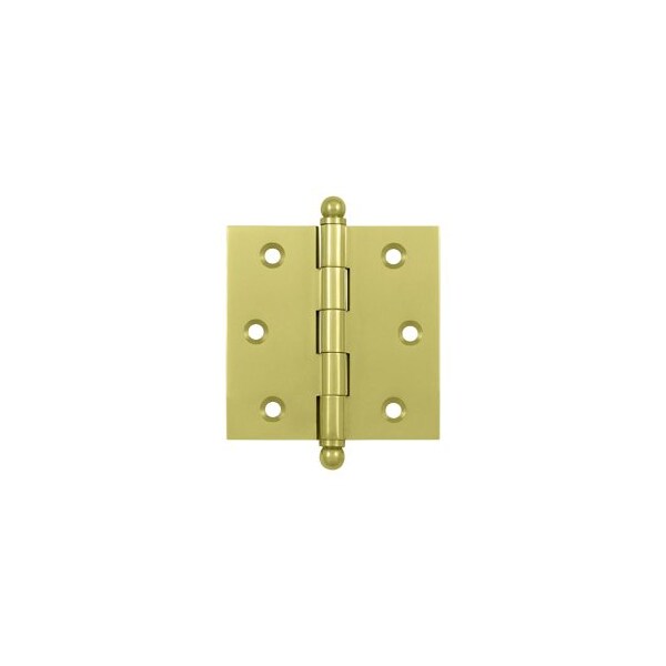Deltana CH2525U3 Cabinet Hinges W/ Ball Tips Polished Brass, 10PK - CH2525U3-XCP10