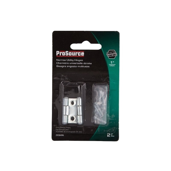 Prosource Cabinet Hinge, Steel, Zinc, Fixed Pin, 180 deg Range of Motion, Full Mortise Mounting, 7 Pair lb - LR-047-PS