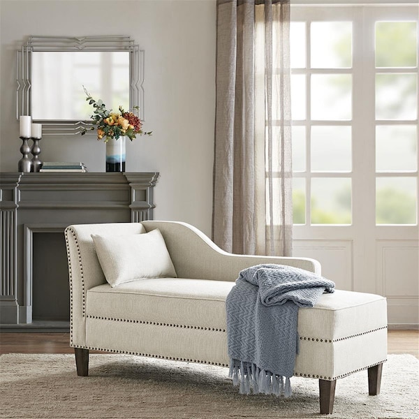 Madison Park Trinity Accent Chaise, Ivory - MP102-0854