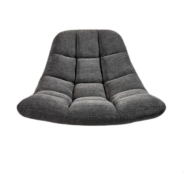 Homeroots Dark Gray Brushed Steel Chair40 x 33 x 33 in. - 372932