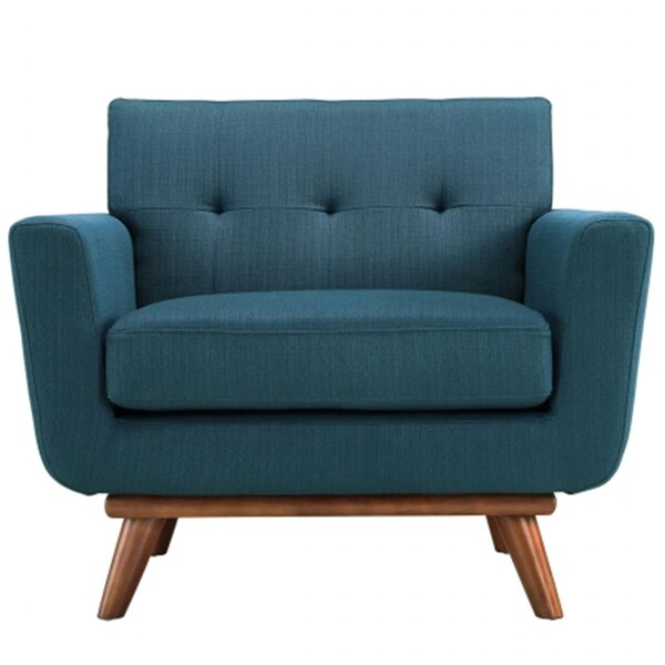 East End Imports Engage Upholstered Armchair- Azure - EEI-1178-AZU