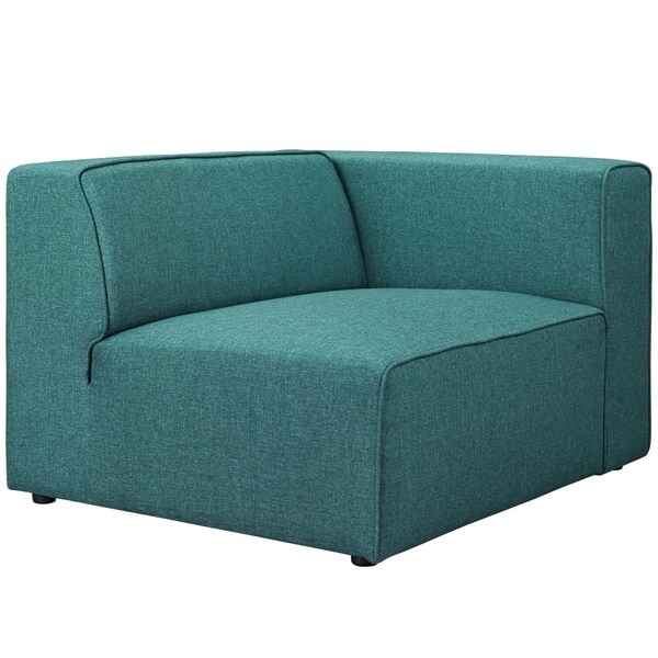 Modway Furniture 27 H x 45.5 W x 37 D in. Mingle Fabric Armchair, Teal - EEI-2722-TEA