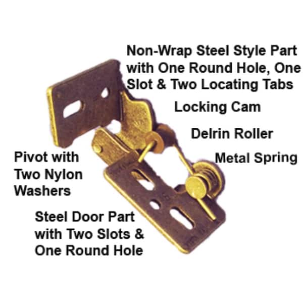 Youngdale White 1/4 in. Overlay Self-Closing Hinge, PK 10 - 54.105.01X10