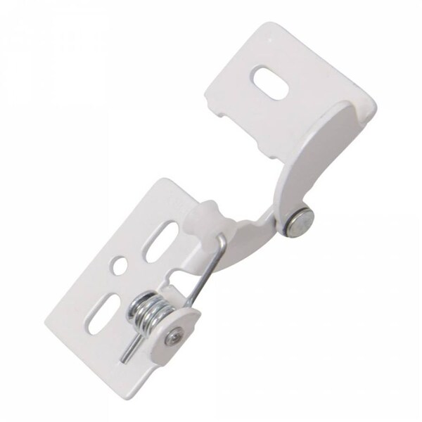 Youngdale White 3/8 in. Partial Inset Self-Closing Hinge, PK 10 - 54.104.01X10