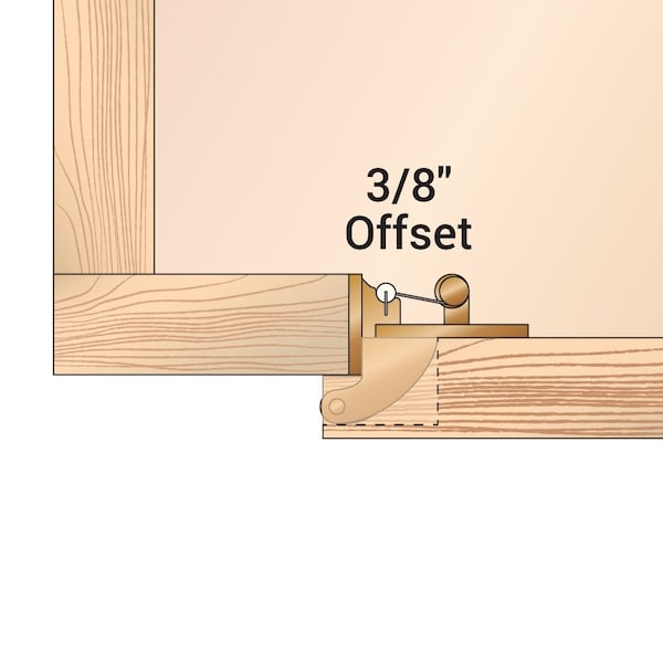 Youngdale White 3/8 in. Partial Inset Self-Closing Hinge, PK 10 - 54.104.01X10