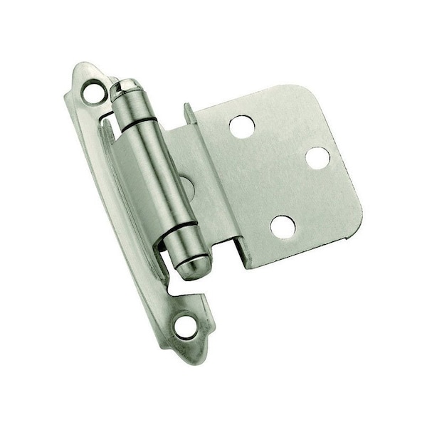 Amerock Amerock 2 in. W X 2-3/4 in. L Satin Nickel Steel Self-Closing Hinge 2 pk - BPR3428G10