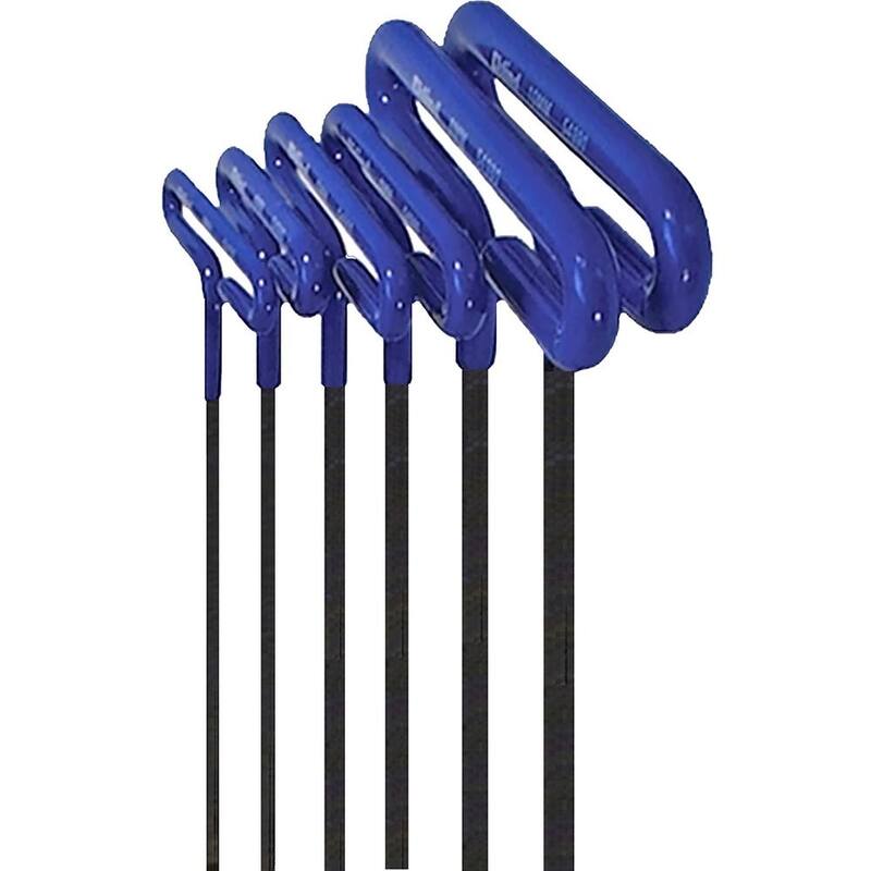 Juego de llaves hexagonales Serie Cushion Grip de Eklind de 6 pulgadas con estuche T con tamaños de 2 mm a 6 mm (6 piezas) - 55166